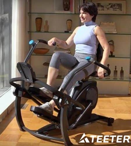 lady working out with Teeter FreeStep LT3